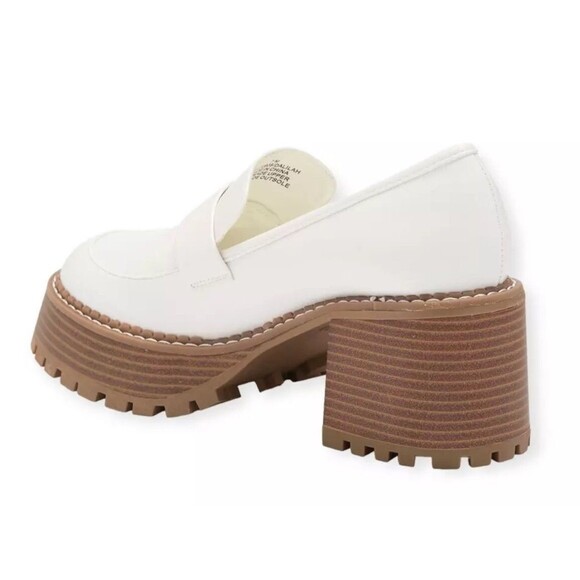 New MIA White Platform Dalilah Lug Sole Funky Chunky Loafers Women’s Size 6 - Picture 5 of 15